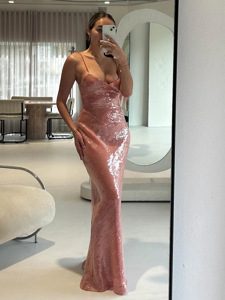 New Romantics Andy Diamond Bodice Maxi Dress in Calypso